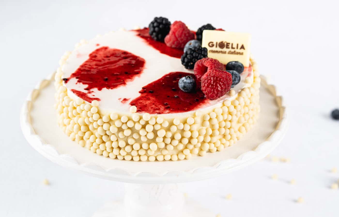 Torta Crema vaniglia  e Cheesecake ai frutti di bosco GIOELIA Cremeria