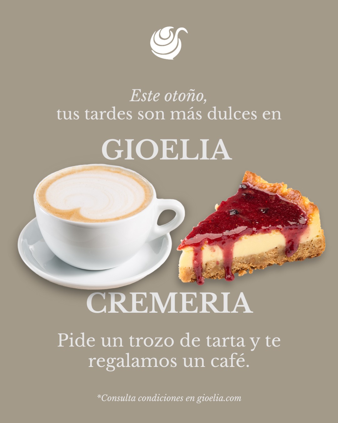 Pide un trozo tarta y te regalamos un café